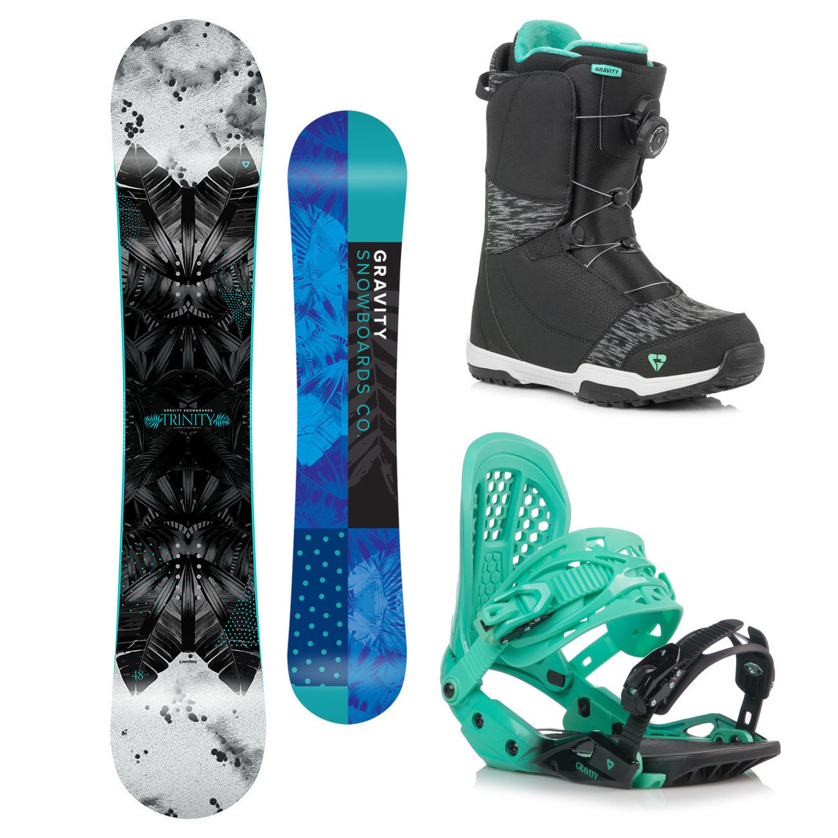 Snowboardový komplet Gravity Trinity 18/19 M (EU 37-42) 154